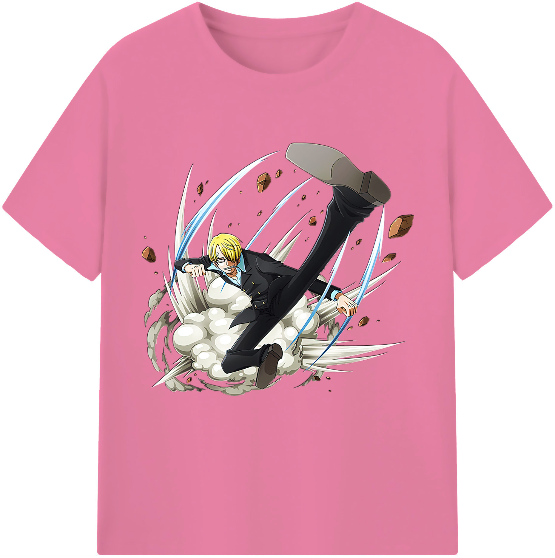 ワンピース サンジ ONE PIECE Sanji 綿100％半袖Tシャツ（フロントプリント）